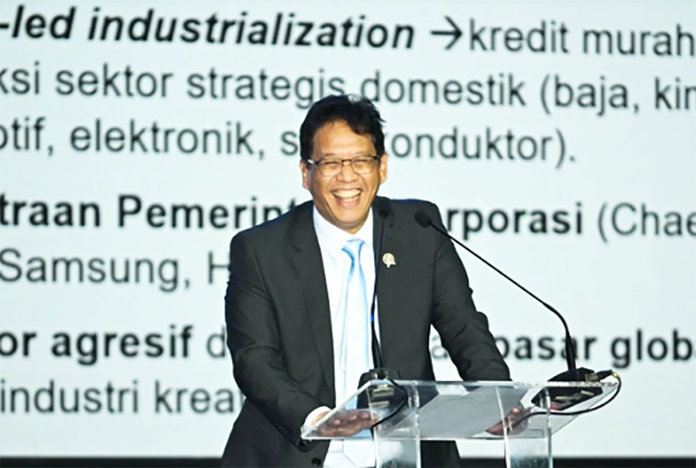 Menkeu Purbaya Yudhi Sadewa menempati urutan teratas bursa Cawapres 2029 versi lembaga survei IndexPolitica. [Ist]